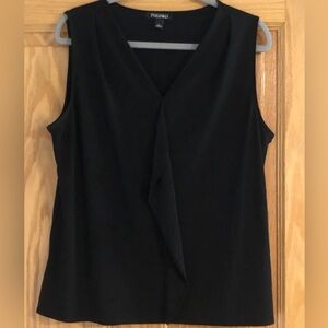 Roz & Ali Black Sleeveless Top L